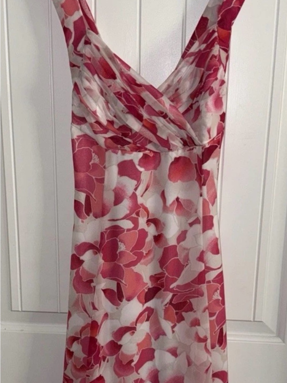 Calvin Klein Pink Floral Strapless Maxi Dress Women’s Sz 12